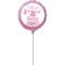 9" It's a Girl Foil Balloon Stick